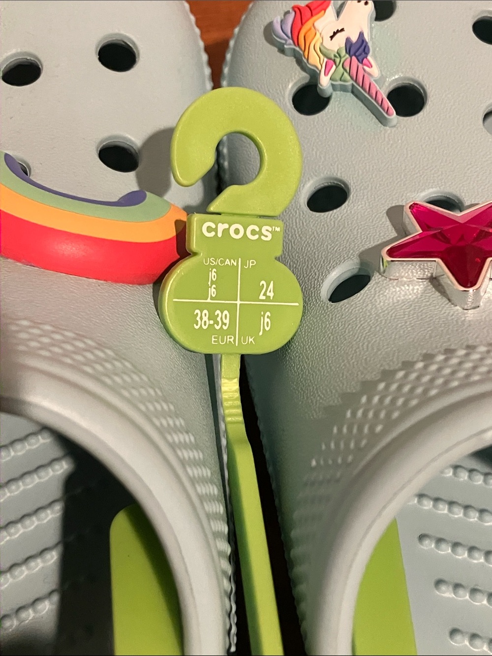 CROCS Kids Classic Rainbow Gem Clog - Pure Water - Picture 3 of 11